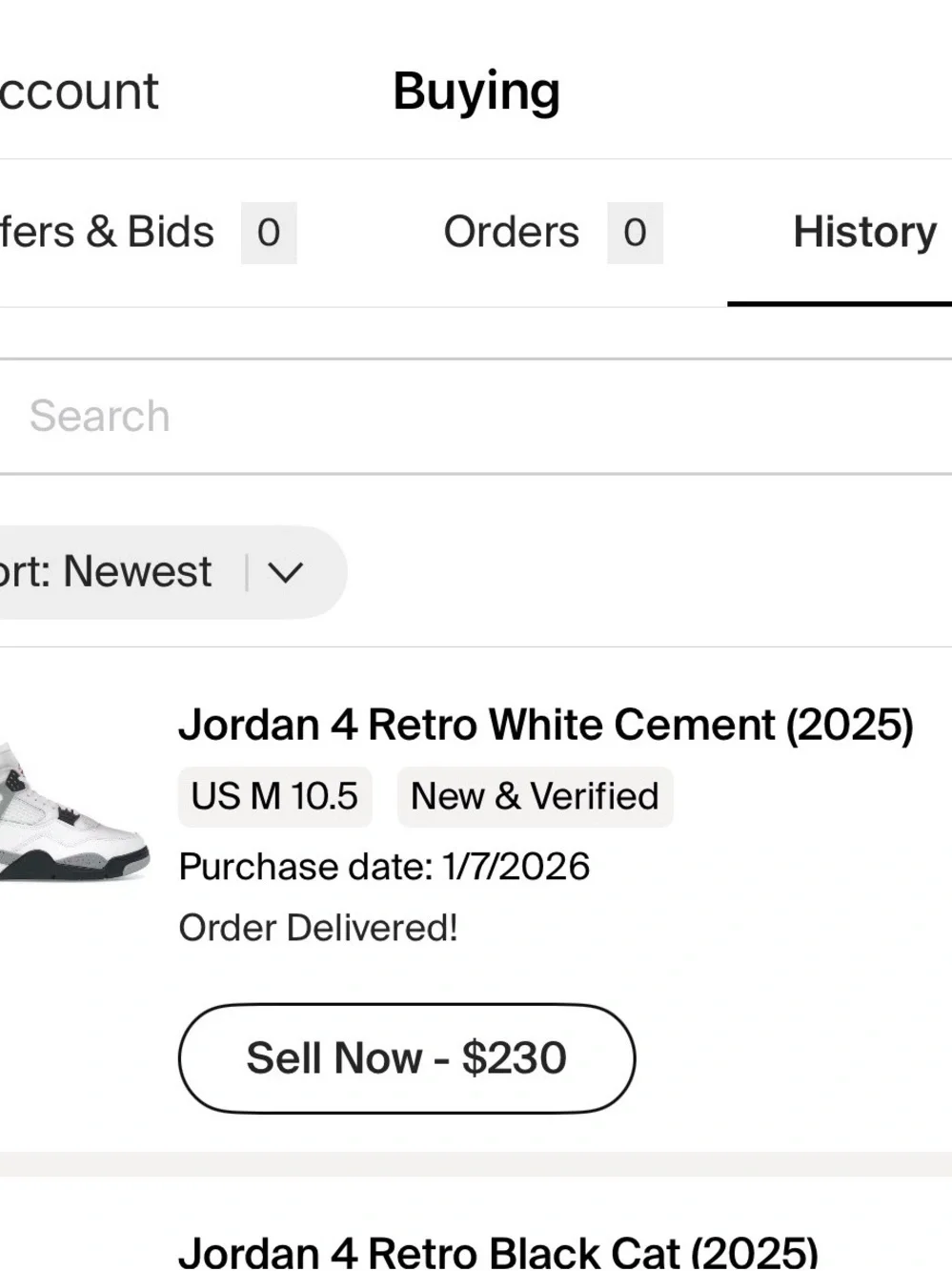 Jordan 4 “White Cement 2025”